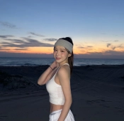 치어리더 김나연 가슴 끈나시 CK 팬티 밴드
