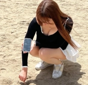치어리더 김도아 가슴골 사복 아찔한 초미니 허벅지 팬티