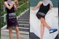 손담비, 비눗방울 사과 17일 만에…이번엔 운동화 신고 호텔 침대