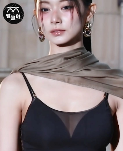 트와이스 쯔위 시스루 브라 노출