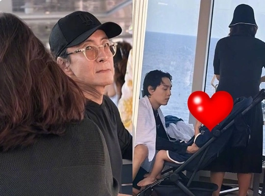 배용준, 싱가포르 디즈니 크루즈서 포착…‘박신혜 부부와 함께’
