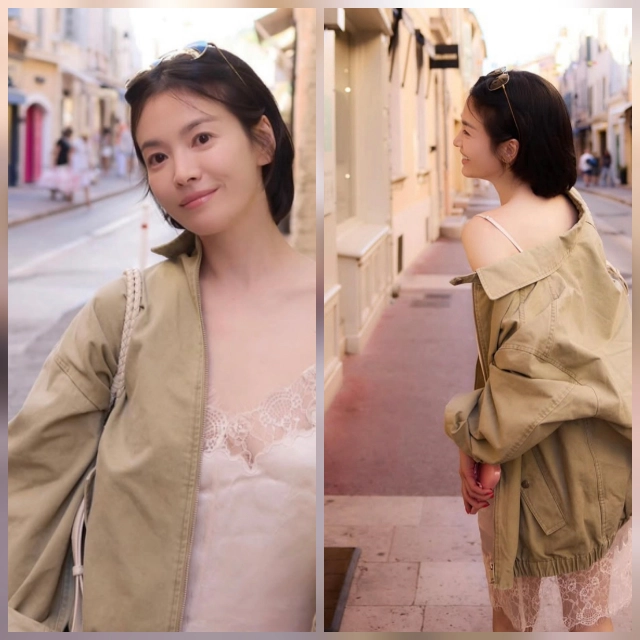 “잠옷인 줄, 깜짝”…송혜교, 남프랑스 골목서 산책 중 뭐 입었길래