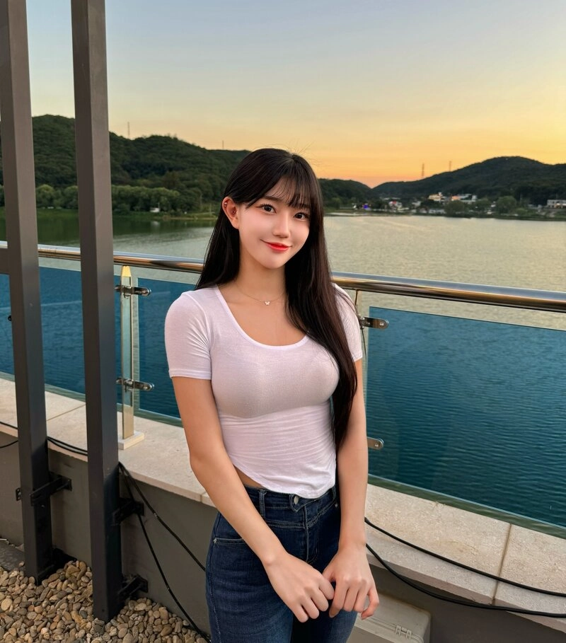 치어리더 조다정 가슴 봉긋 사복입고 셀카 미모