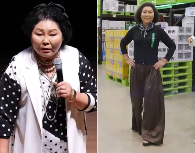이순실, 위고비 맞고 36kg 감량..개미허리 자랑 "2XL→44반