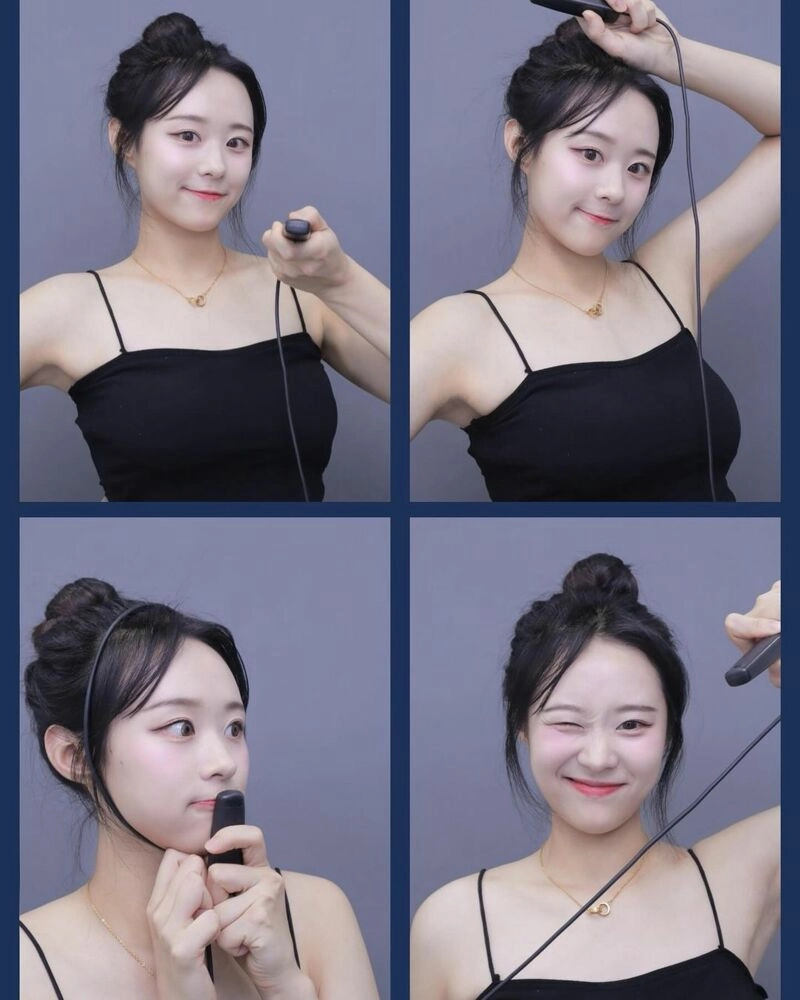 치어리더 이호은 야드랑이 셀카 사진 찍는 귀욤뽀짝