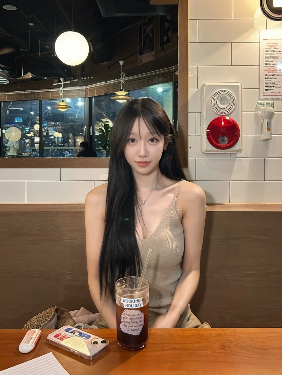 치어리더 허수미 가슴골 사복 골지 끈나시