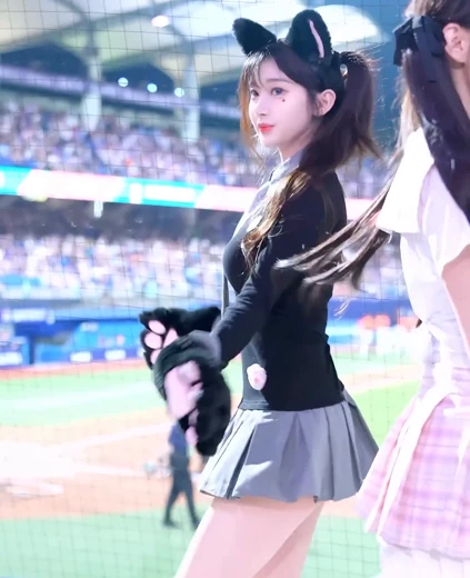 치어리더 이주은 엉덩이 회색 테니스치마