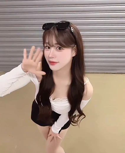 치어리더 김도아 가슴골 사복 첼린지 댄스