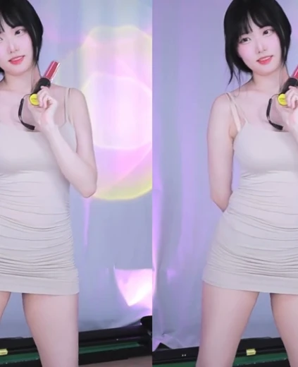 나무늘봉순 야벅지 아이보리색 동탄미시룩 몸매