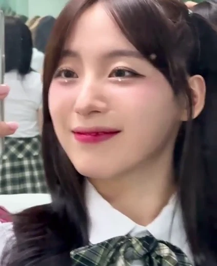 치어리더 하지원 입술 귀여운 교복 셀카 미모
