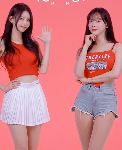 치어리더 이아영 김한나 허벅지 둘다 몸매가 대박이네