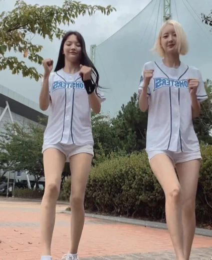치어리더 서현숙 박하정 허벅지 귀여운 미룬이 챌린지