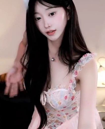 하니니 야벅지 고양이귀 핑크 시스루 란제리 알가슴골 노출